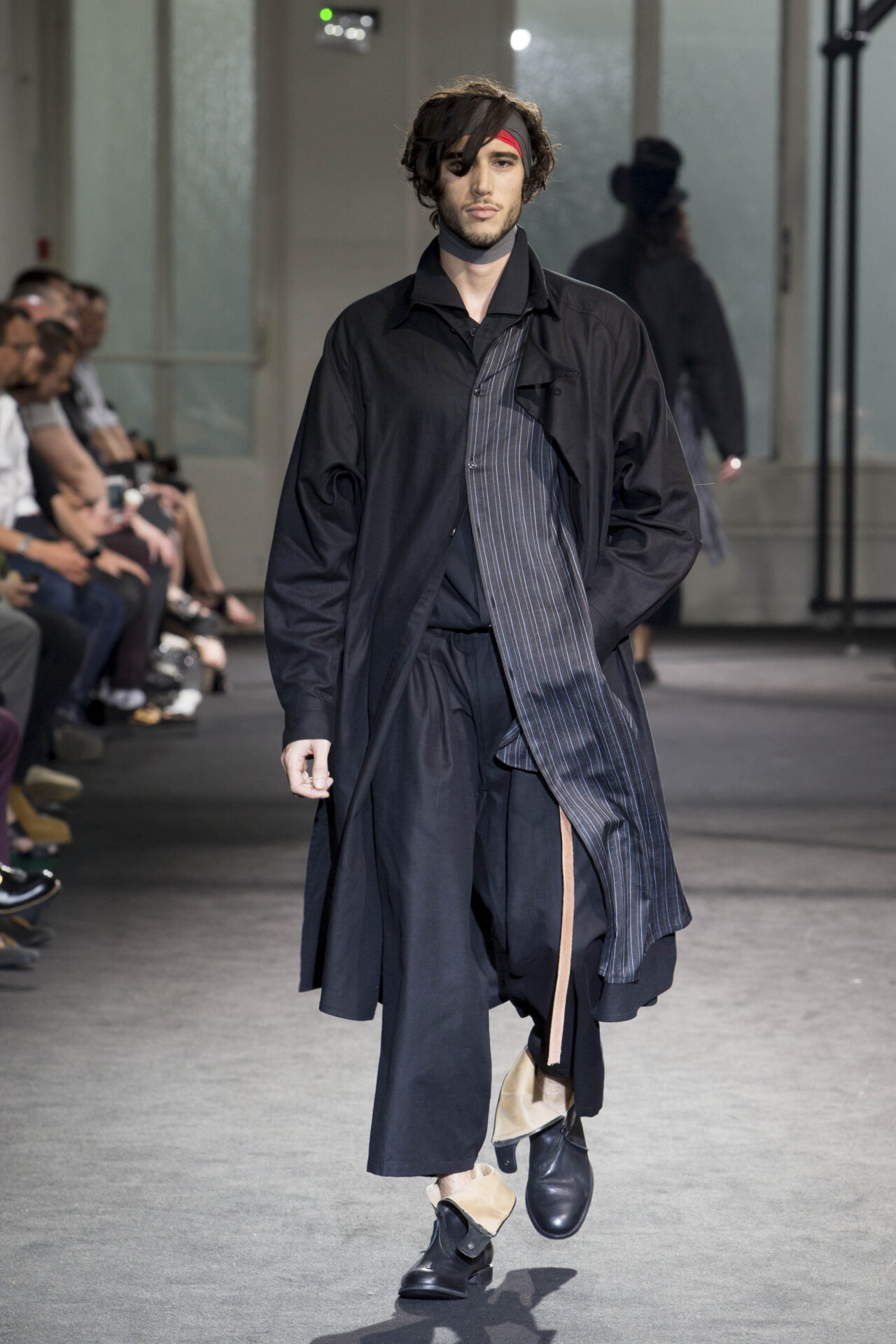 希少 yohji yamamoto 17ss LOOK7 ベルギーリネンカーゴパンツ ヨウジ 
