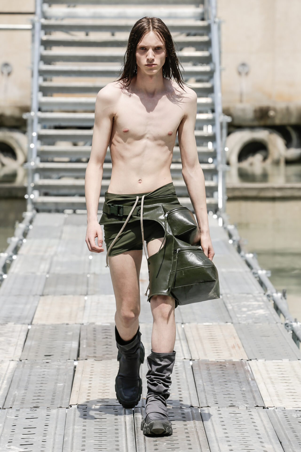 Rick Owens 18SS 変形トップ シフォン バックジップ
