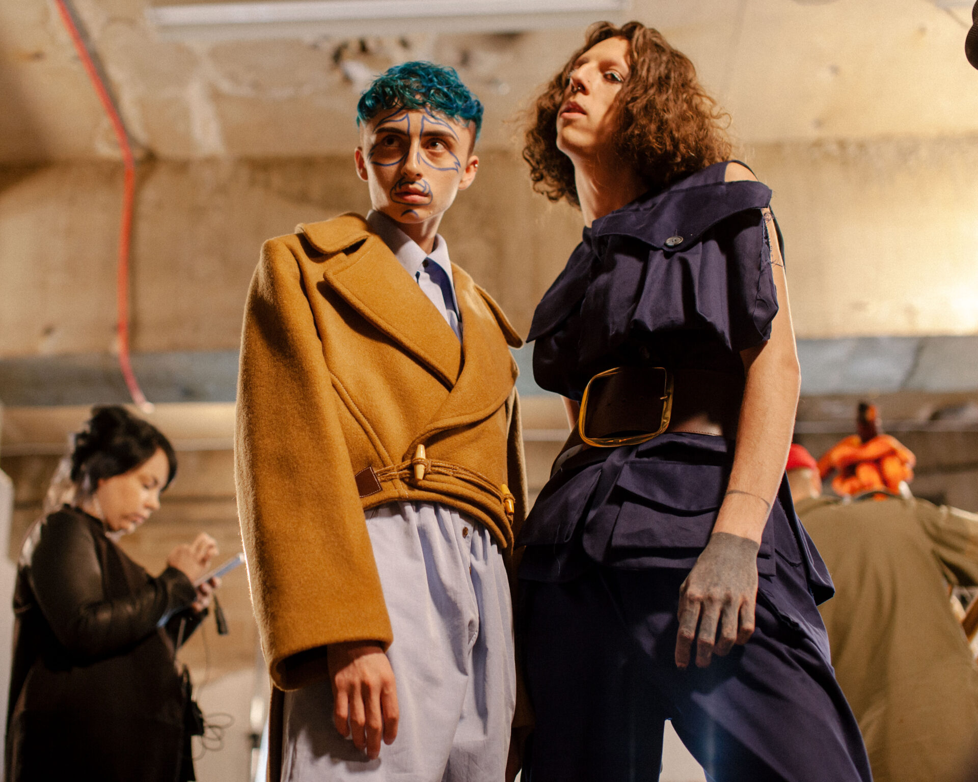 Charles Jeffrey loverboy 18SS レザー ベレー帽 Charles Jeffrey