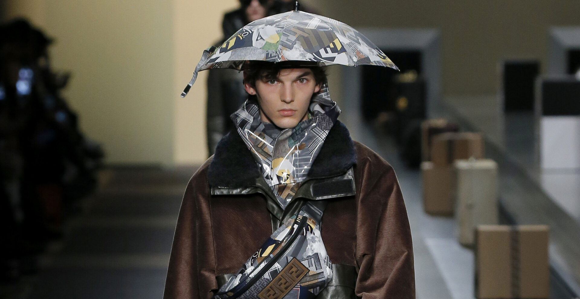 fendi head umbrella