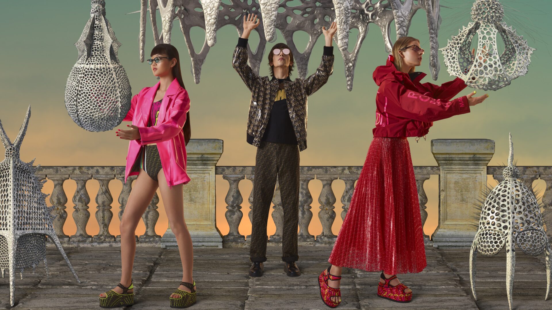 Fendi And Gentle Monster S New Collaboration Features Cyber Aliens And A Gelato Bar Hero