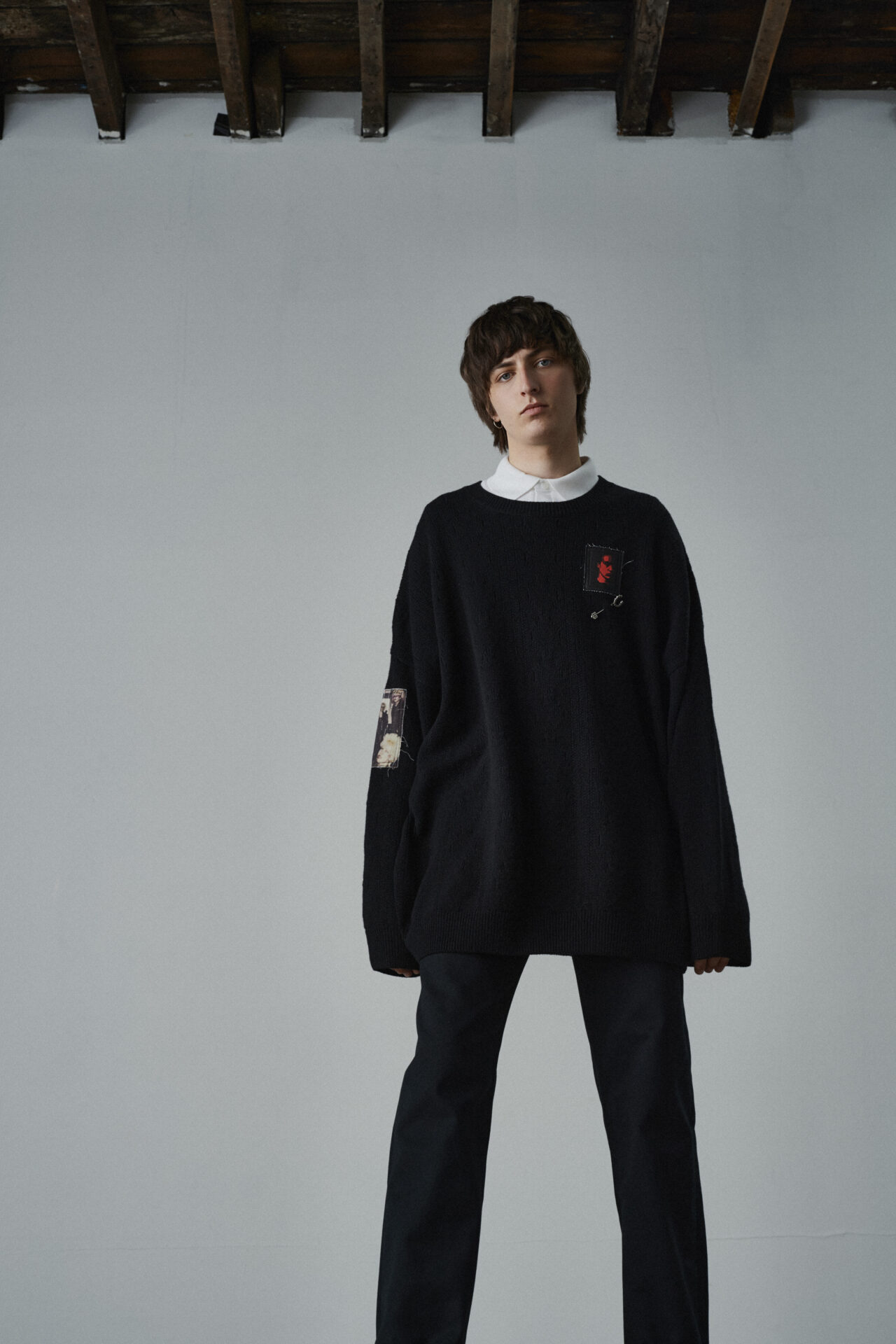 gosha x vans slip-on printed shoes