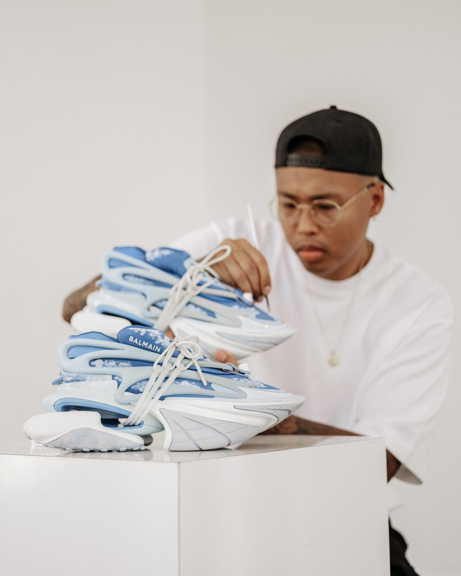 Balmain have collaborated with Ant Kai on a new Unicorn sneaker – HERO