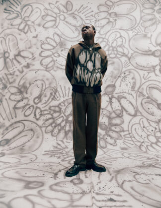 DRIS VAN NOTEN ビーズ装飾 ブルゾン シフォン サテン クロップド Stüssy and Dries Van Noten merge rhinestones, bongs and