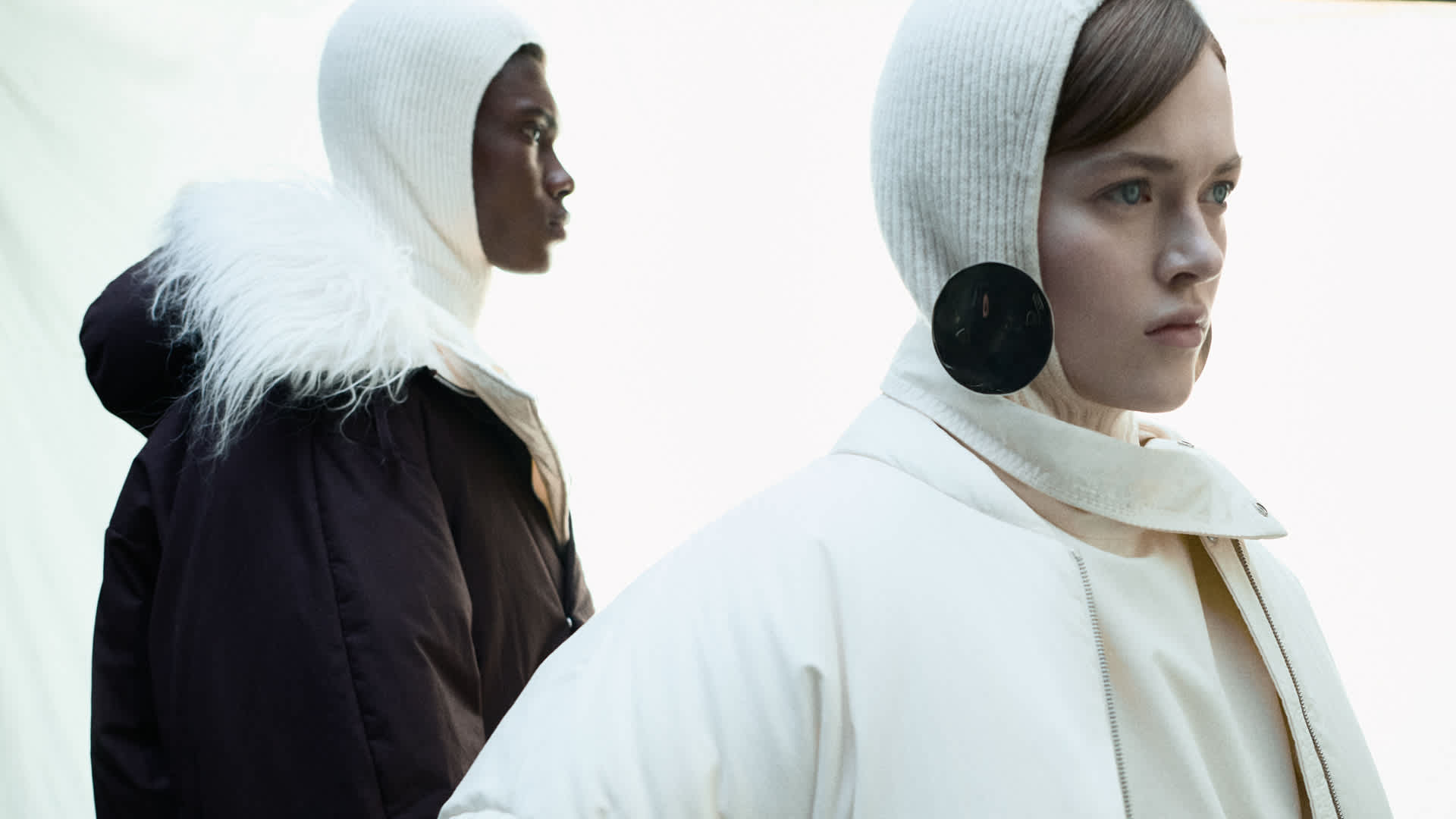 Moncler and Jil Sander create abstract shapes inspired by nature