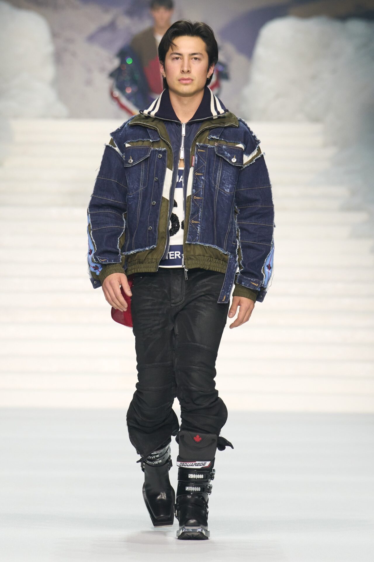 Dsquared2 FW26: Hudson Williams, hockey boys and blizzard