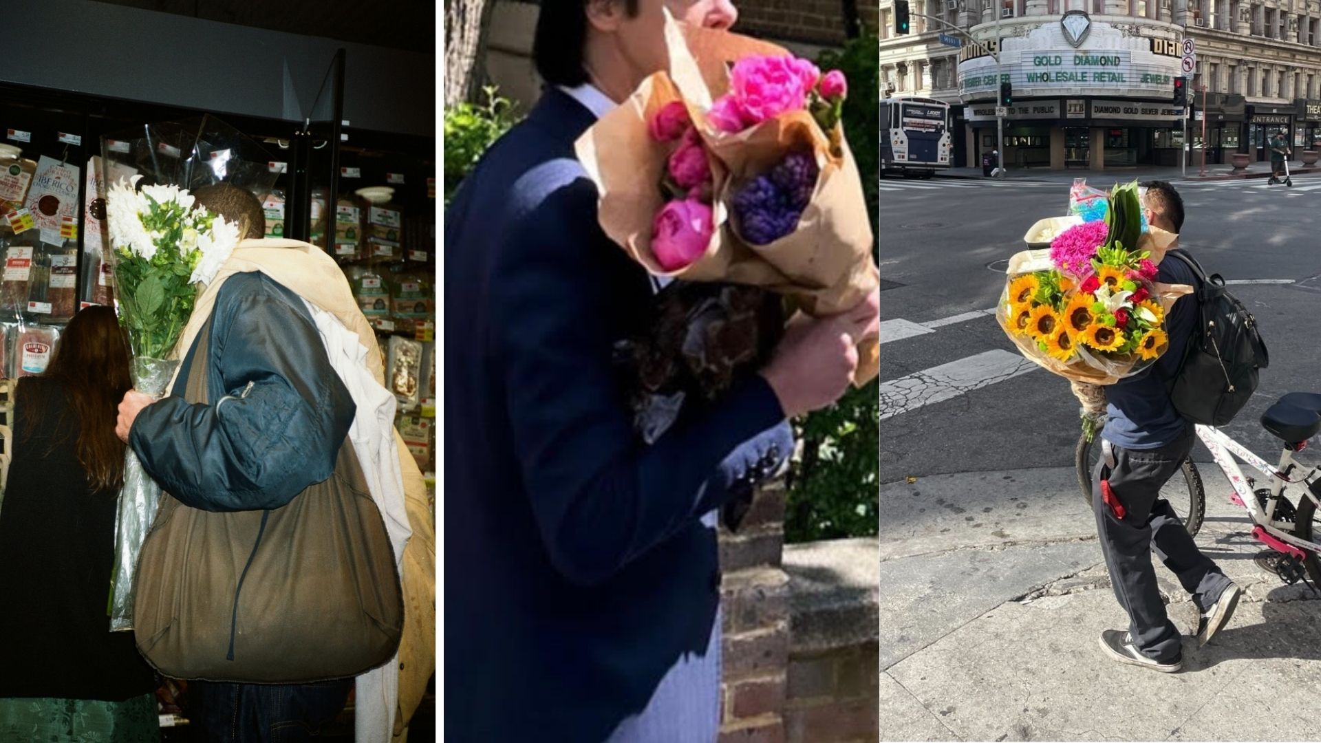 “I was drawn to the mystery of where those flowers were going” – the photographer taking snapshots of men carrying flowers